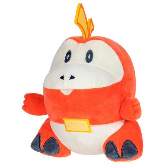 Peluche de Fuecoco Pokémon de 20 cm en rojo y crema - 3