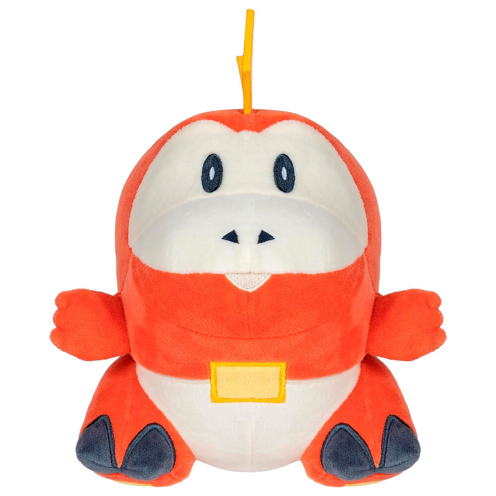Peluche de Fuecoco Pokémon de 20 cm en rojo y crema - 2