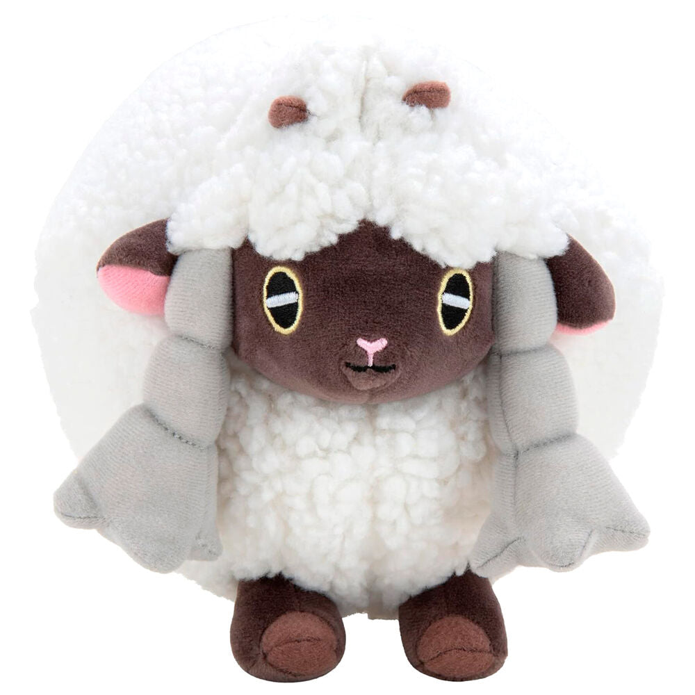 Peluche Wooloo de Pokémon de 20 cm en blanco, marrón y gris