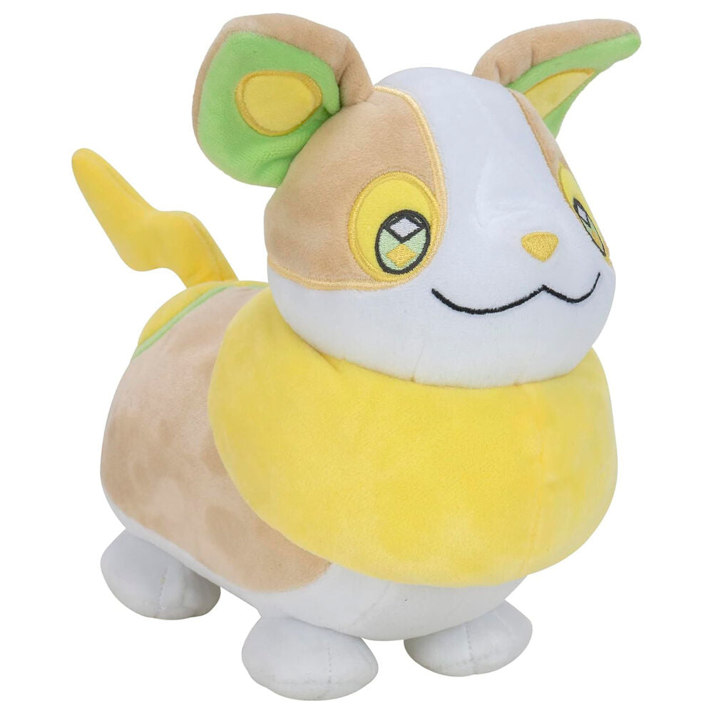Peluche Yamper de Pokémon de JAZWARES en tonos marrón, blanco, amarillo y verde - 5