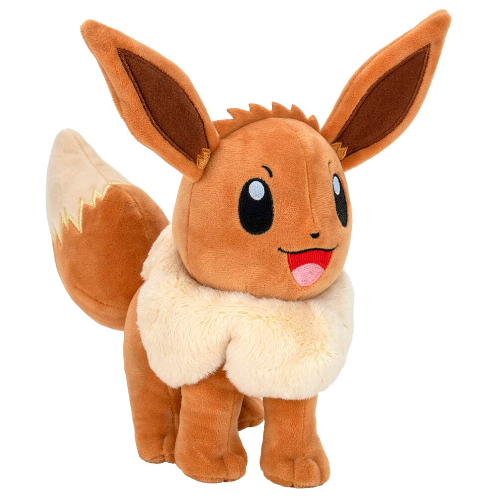 Peluche de Eevee Pokémon con grandes orejas y collar crema - 2