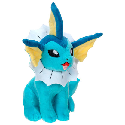Peluche Vaporeon Pokémon azul turquesa sentado - 3