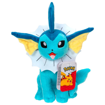 Peluche Vaporeon Pokémon azul turquesa sentado - 4