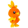 Peluche de Torchic Pokémon naranja con detalles amarillos