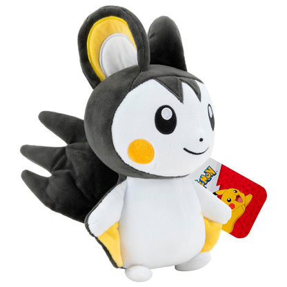 Peluche de Emolga Pokémon en blanco, negro y amarillo - 4