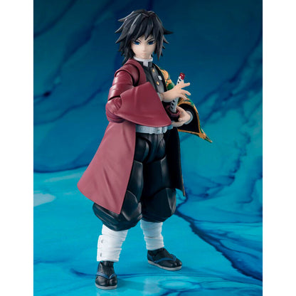 Figura S.H.Figuarts de Giyu Tomioka con haori geométrico y espada - 2