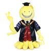 Peluche de Koro Sensei con atuendo académico y birrete