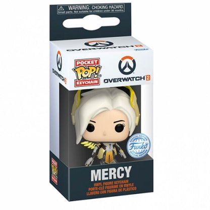 Llavero Funko Pocket Pop! de Mercy de Overwatch 2 en caja