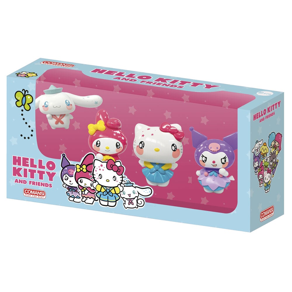 Blíster COMANSI con cuatro figuras de Hello Kitty and Friends - 2