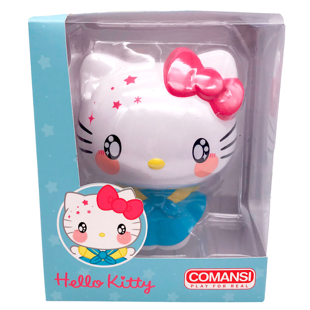 Figura Hello Kitty COMANSI de 16 cm con vestido azul y amarillo - 2