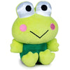 Peluche verde de Keroppy de Hello Kitty con mejillas rosas