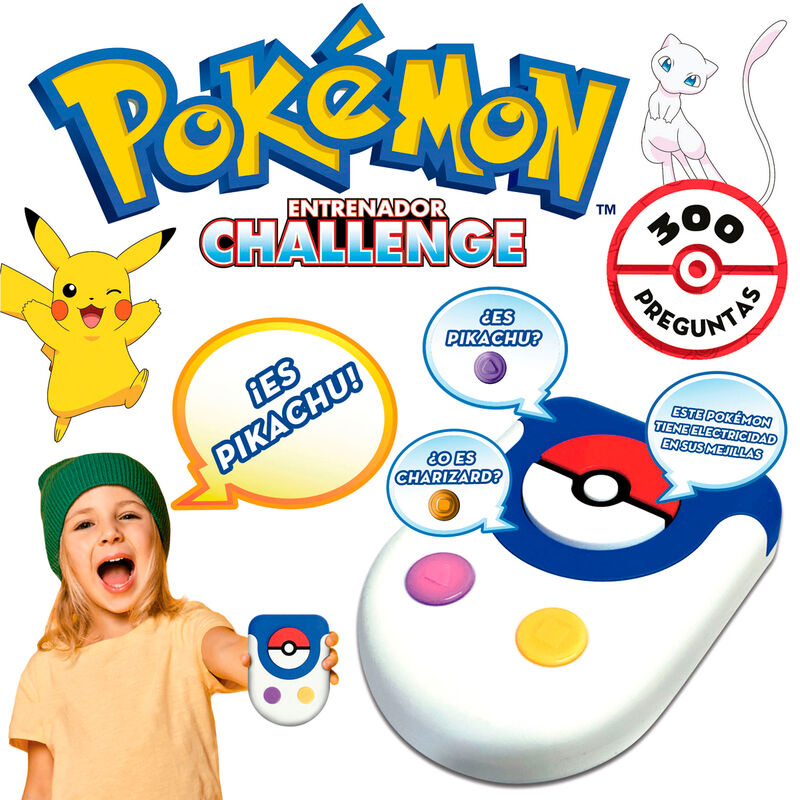 Juego Pokémon Entrenador Challenge con detector electrónico y caja de Pikachu - 3