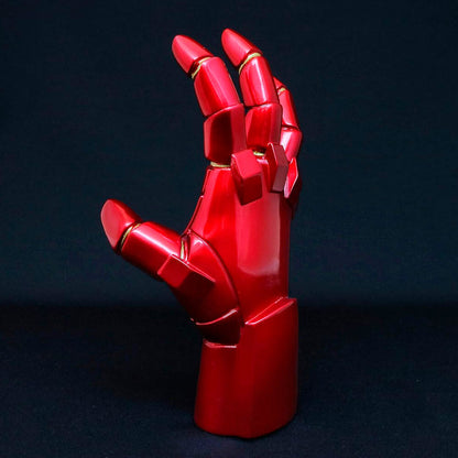 Estatua Heroic Hands de Iron Man con mano acorazada roja y reactor circular - 4