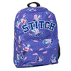 Mochila morada de Stitch Disney con bolsillo frontal