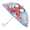 Paraguas burbuja transparente de Spider-Man Spidey Marvel con mango azul