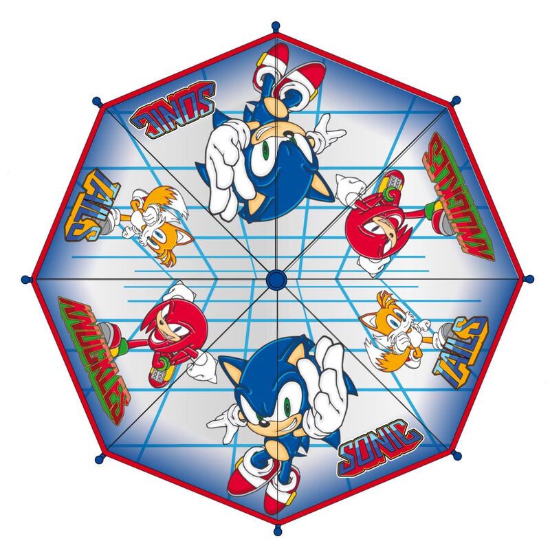 Paraguas de burbuja Sonic con Sonic, Tails y Knuckles - 2