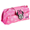 Portatodo rosa de Minnie Disney con lunares y dos compartimentos