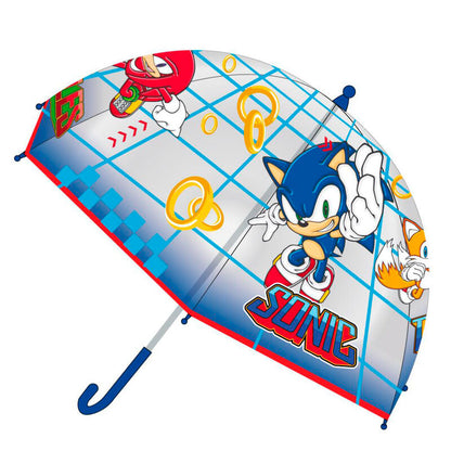 Paraguas de burbuja Sonic con Sonic, Tails y Knuckles