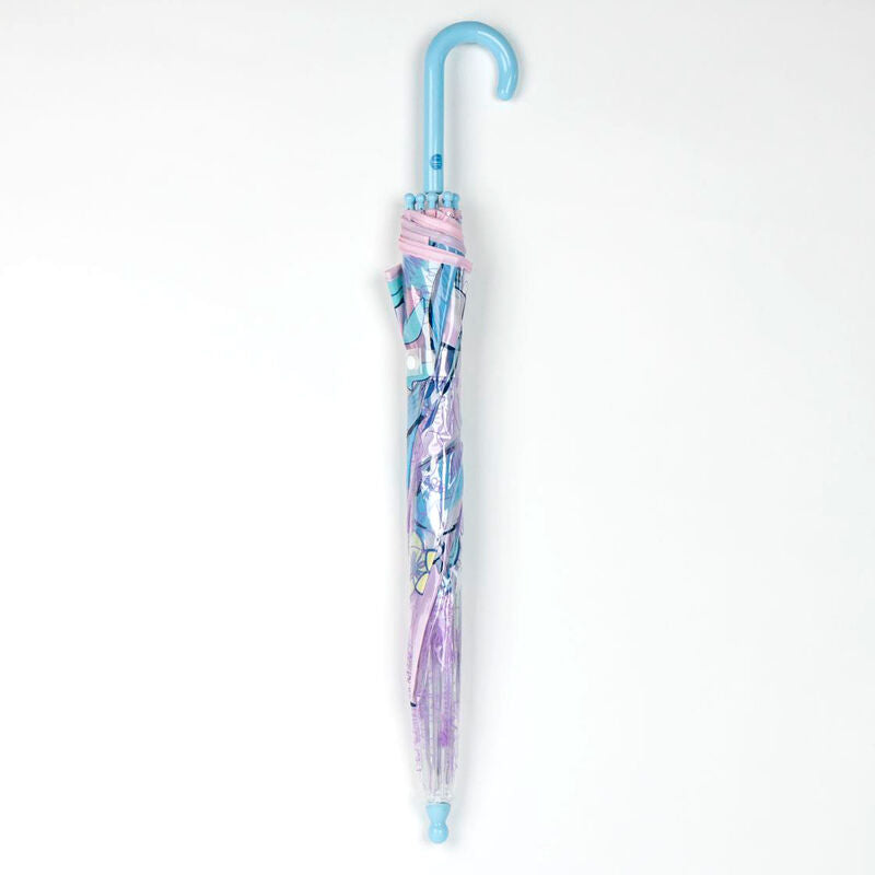 Paraguas burbuja transparente de Stitch Disney con mango azul - 2