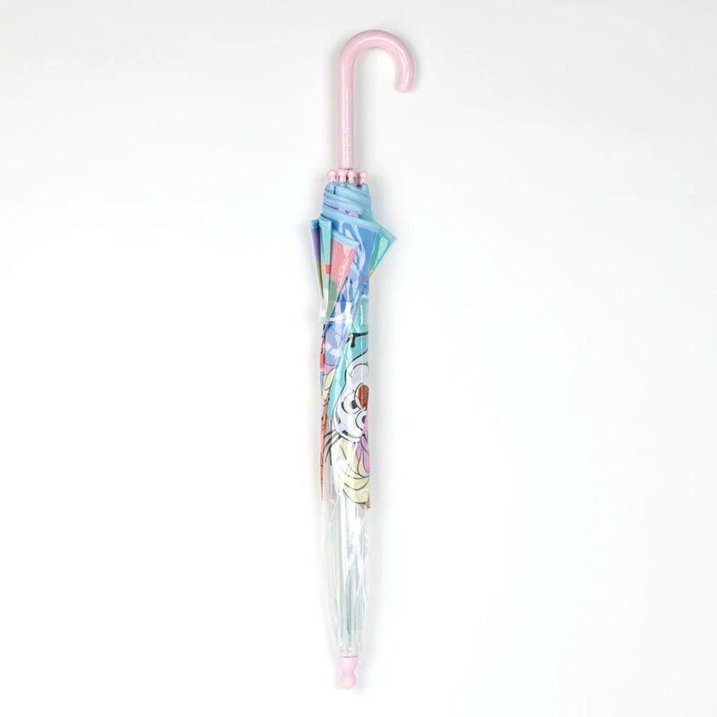 Paraguas burbuja transparente Frozen Disney con mango rosa - 2