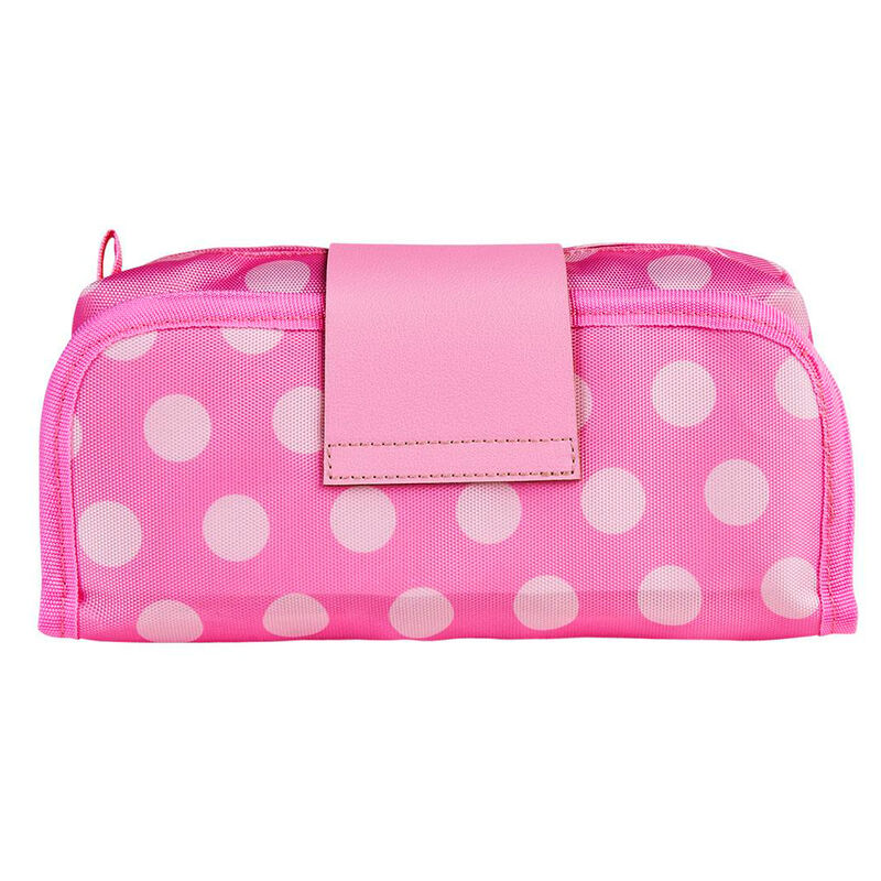 Portatodo rosa de Minnie Disney con lunares y dos compartimentos - 2