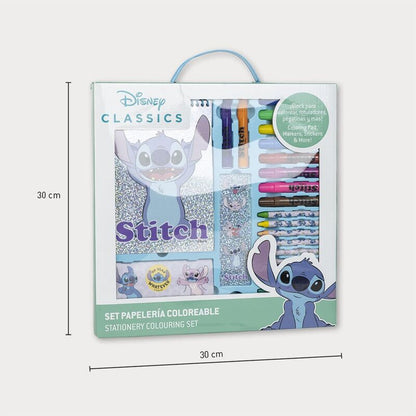 Set de papelería para colorear Stitch Disney con cuaderno, colores y pegatinas - 2