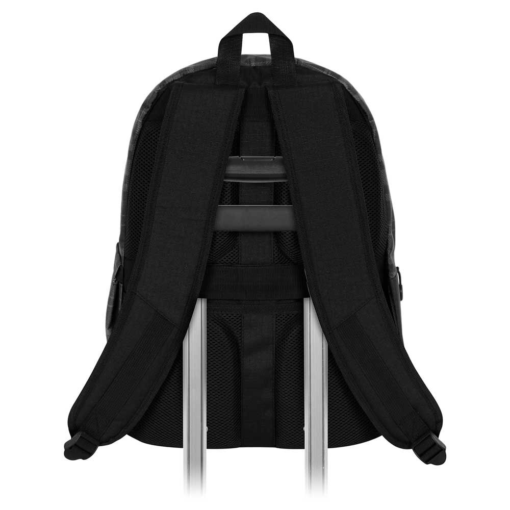 Mochila negra Wednesday Chains con estampado de cuadros y escudo de Nevermore - 5