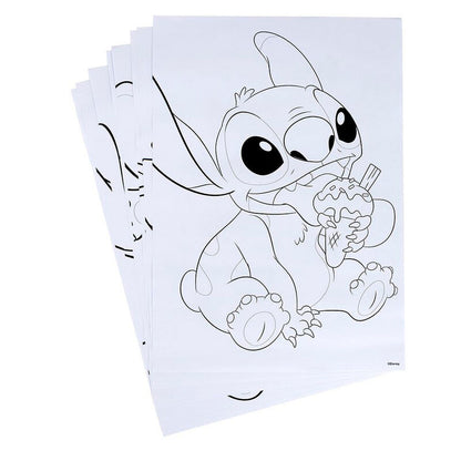 Set de papelería Stitch Disney con lápices, rotuladores, láminas y estuche - 3