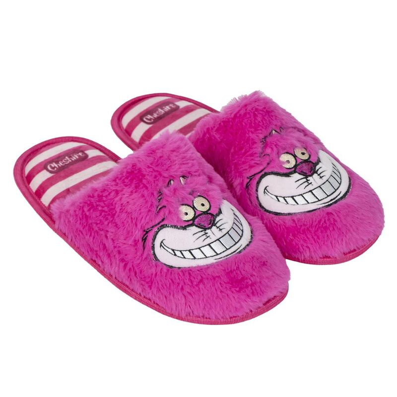 Pantuflas rosas de Cheshire de Alicia en el País de las Maravillas Disney