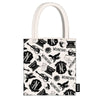 Bolsa shopping Wednesday de CERDÁ con estampado en blanco y negro