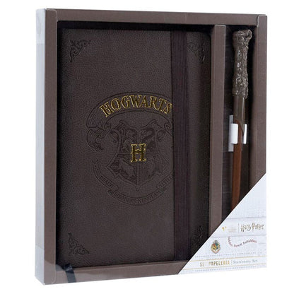 Set de papelería Hogwarts Harry Potter con cuaderno y bolígrafo