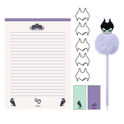 Set de papelería escolar Disney Maléfica CERDÁ en tonos morados y negros - 2