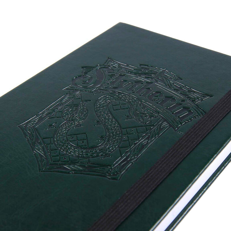 Cuaderno A5 verde de Slytherin Harry Potter con cierre elástico - 3