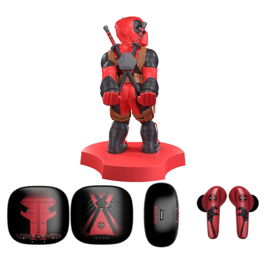 Mini Cable Guy de Deadpool con auriculares inalámbricos Marvel