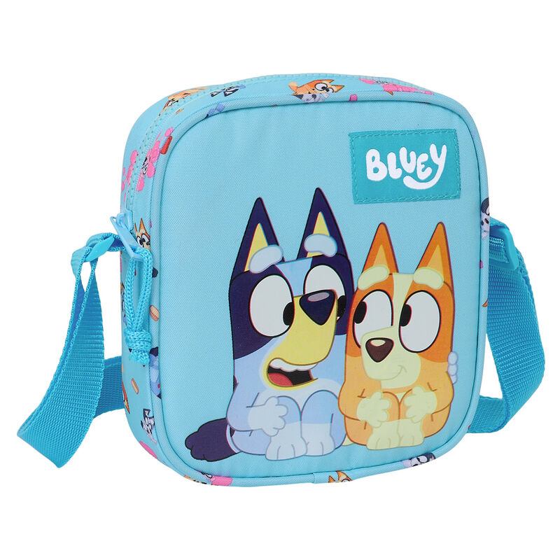 Bandolera azul de Bluey y Bingo con correa ajustable