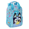 Mochila Bluey turquesa de 28 cm con bolsillo frontal