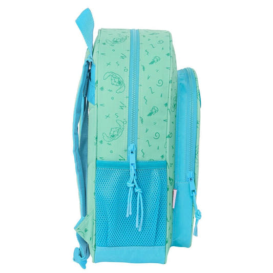 Mochila verde agua de Stitch Disney con bolsillo frontal - 3