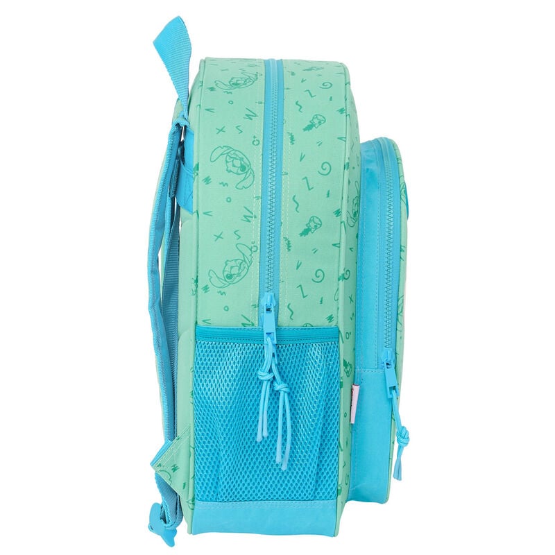 Mochila verde agua de Stitch Disney con bolsillo frontal - 3