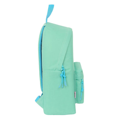 Mochila escolar verde agua de Stitch Disney con bolsillo frontal - 3