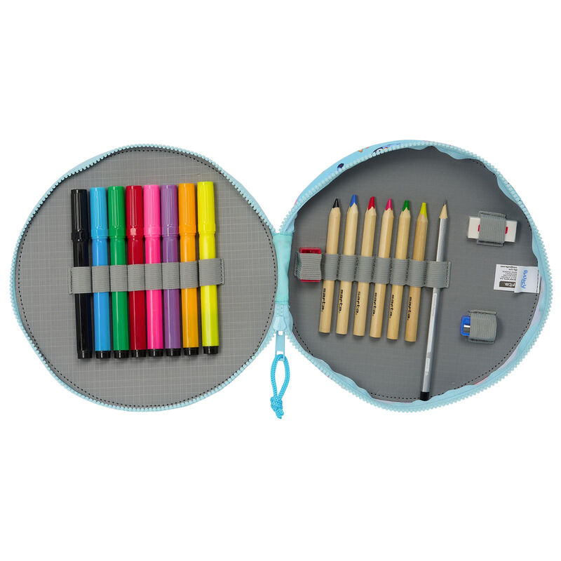 Plumier azul de Bluey SAFTA con 18 piezas - 3