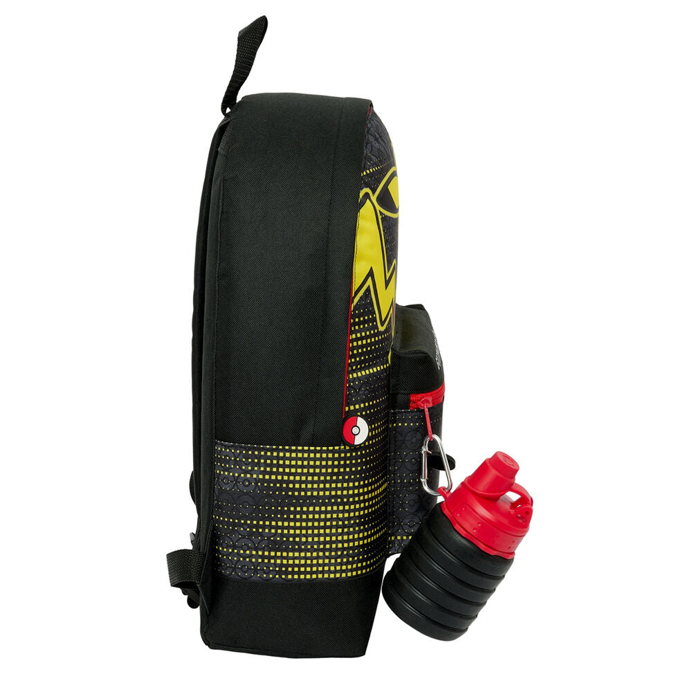 Mochila Pokémon de Pikachu con botella roja y negra - 2