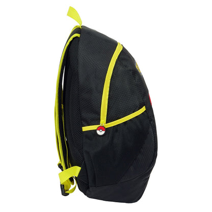 Mochila negra Pokémon de SAFTA con Pikachu y detalles amarillos - 3