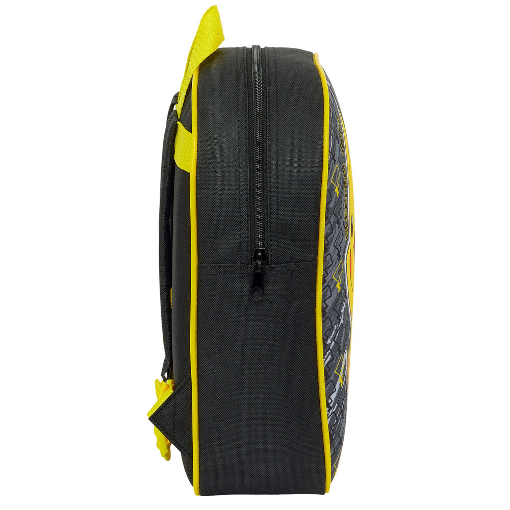 Mochila Pokémon Pikachu amarilla y gris de 27 cm - 3