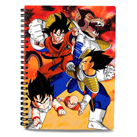 Cuaderno A4 de espiral Dragon Ball Z con Goku y Vegeta