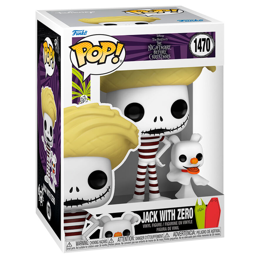Figura Funko POP! de Jack Skellington con Zero