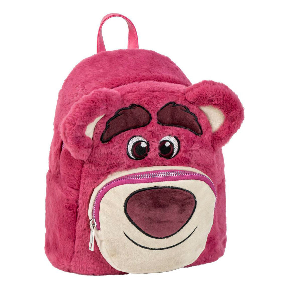Mochila rosa de Lotso de Toy Story con bolsillo frontal