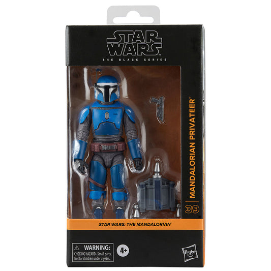 Figura articulada Mandalorian Privateer de Star Wars con armadura azul - 2