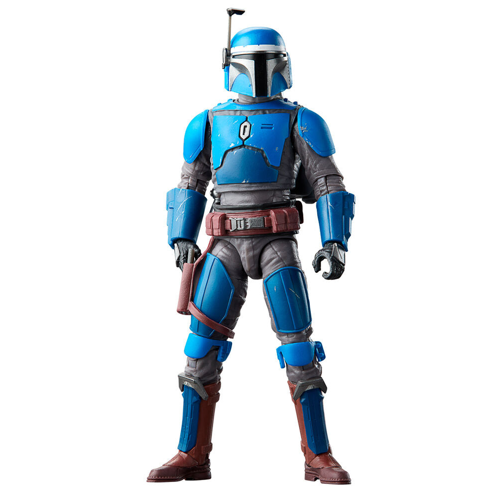 Figura articulada Mandalorian Privateer de Star Wars con armadura azul