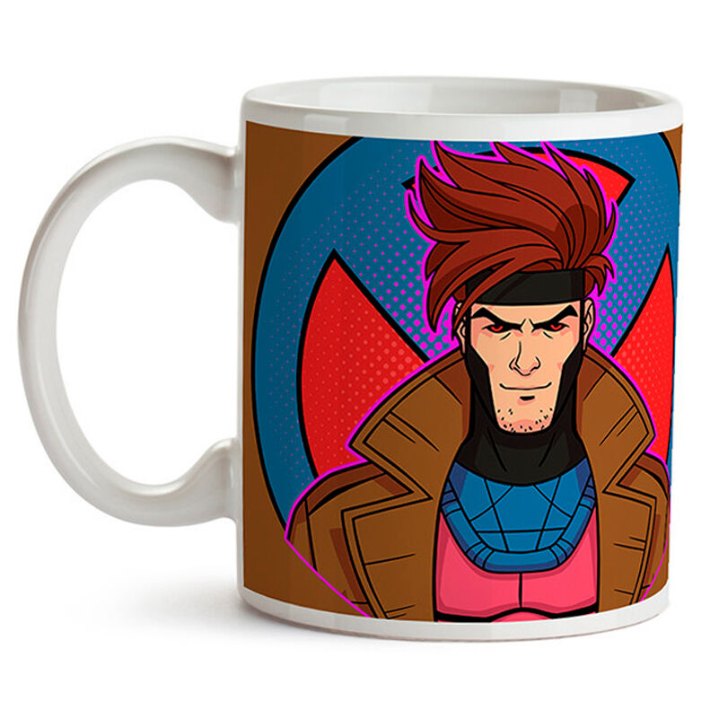 Taza de cerámica de Gambit de X-Men Marvel con ilustración colorida