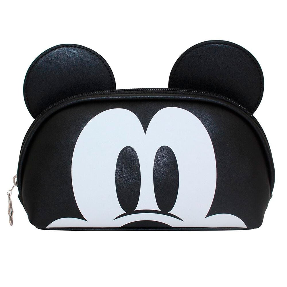 Neceser negro de Mickey Disney con orejas y rostro blanco